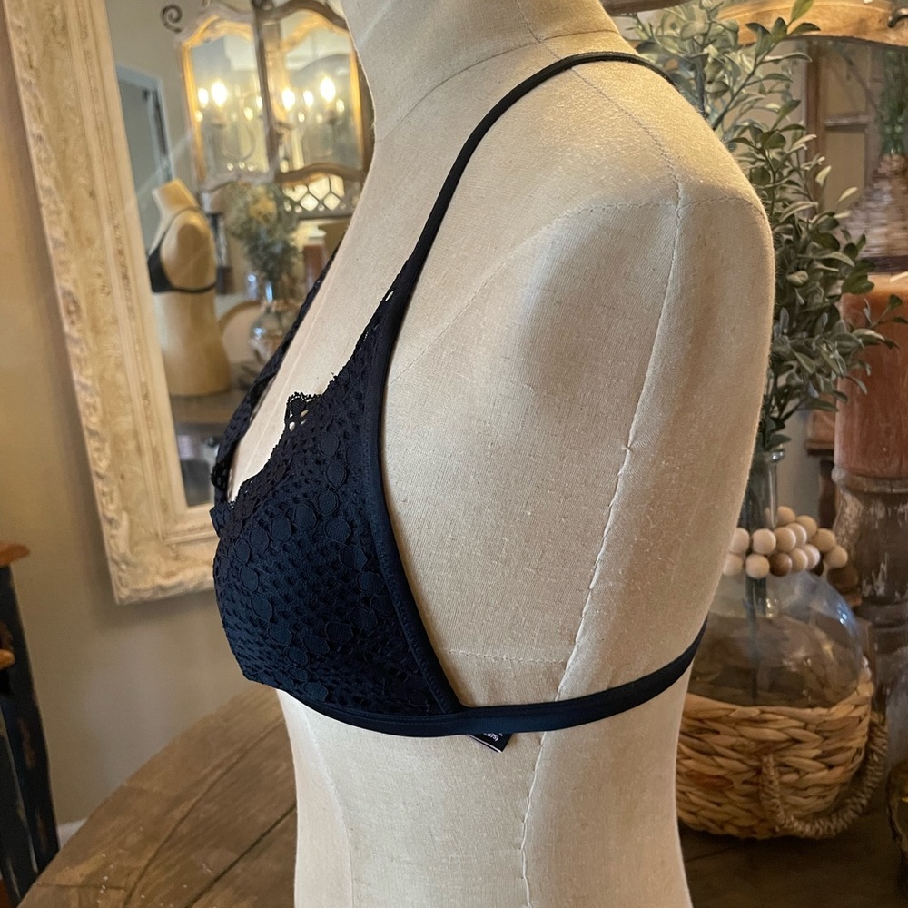 Victoria’s Secret Triangle Racer Back Bralette Black Lace 🖤 Small - Picture 6 of 7